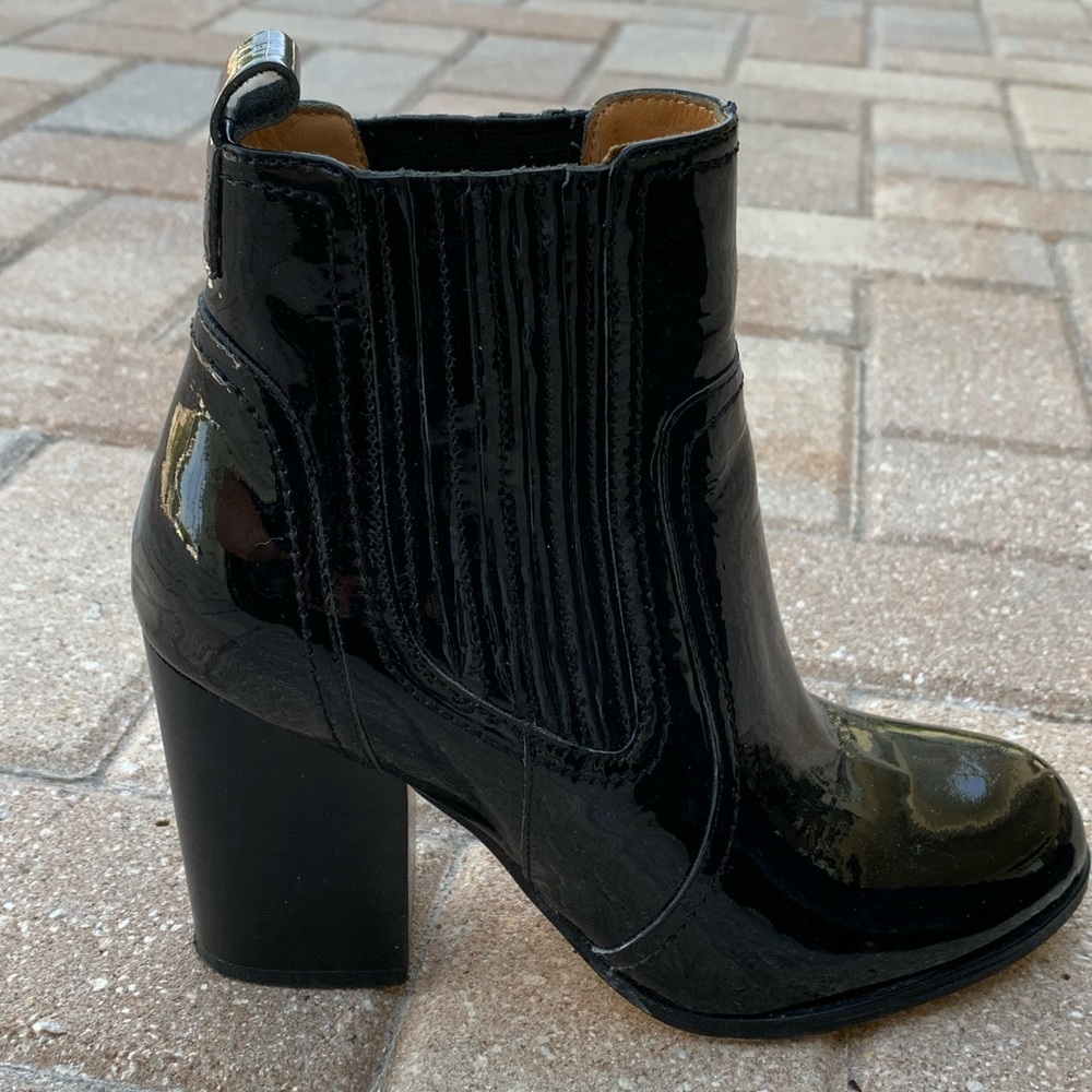 Bill Blass Bianca Patent Leather Boots